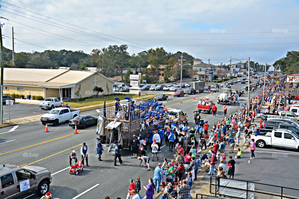 Parades in the USA Foap Missions - Parade Route where people gather to watch the parade and catch candy