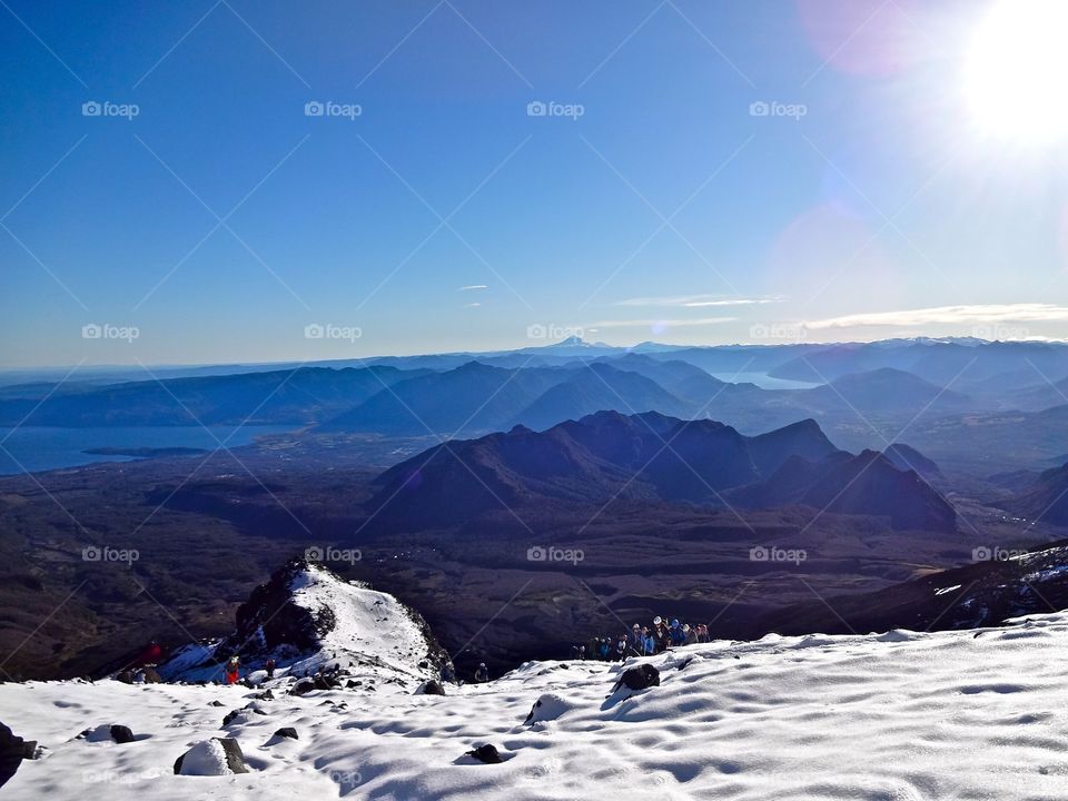 Volcano hike in Chile