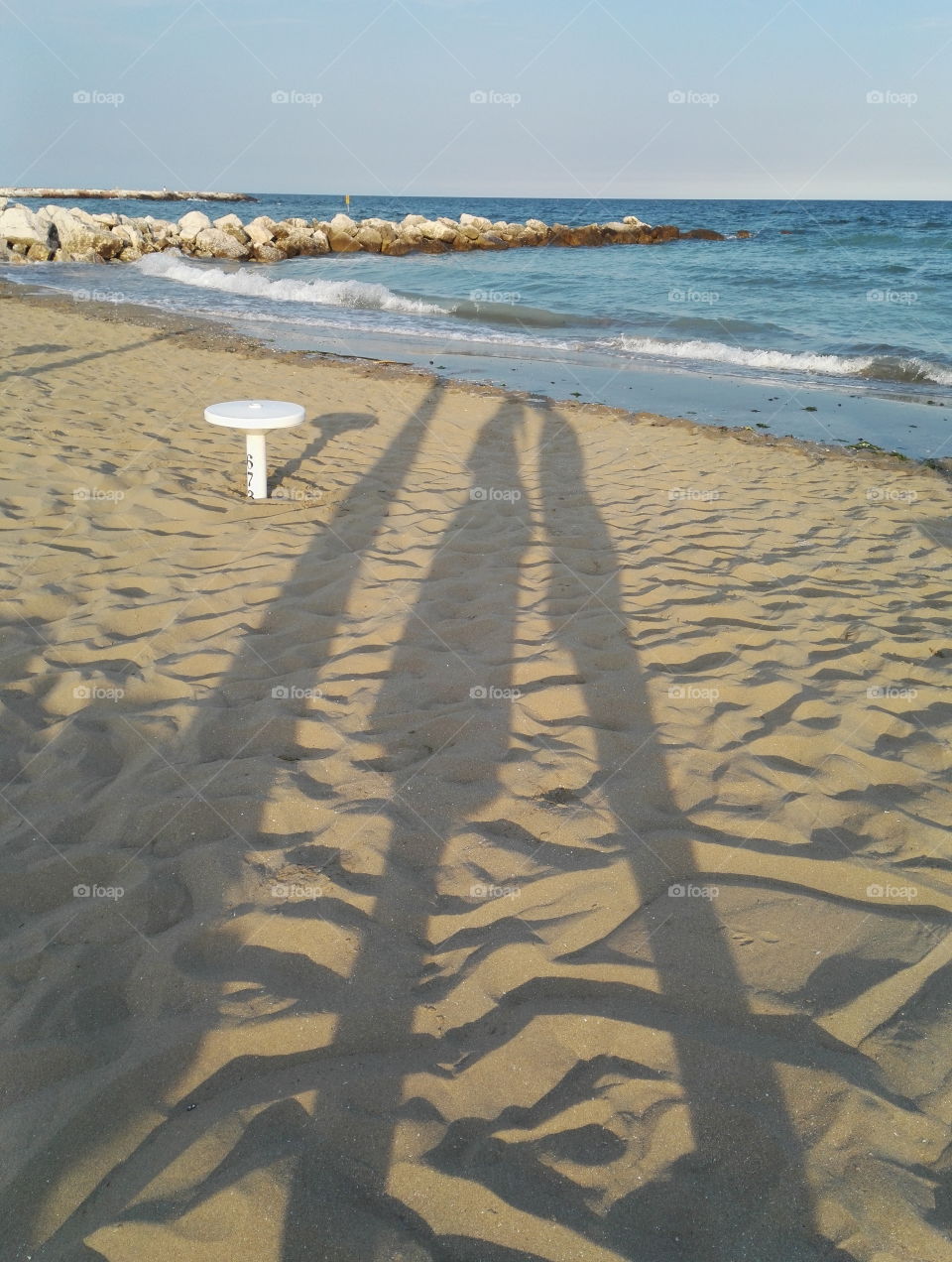 shadows on the sand