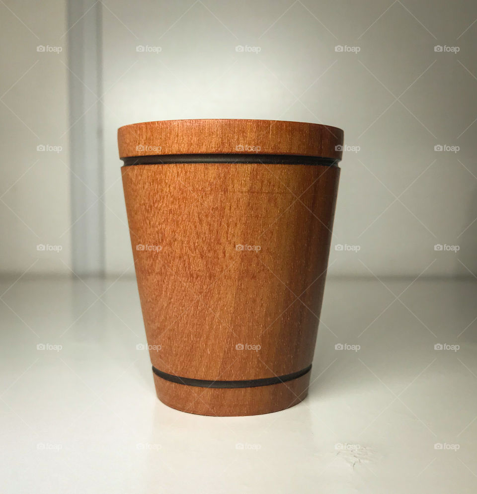 wooden cup made by indigenous people of the red crown village Bahia Brazil!