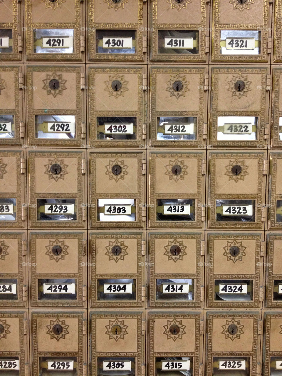 United States Post Office Mailboxes