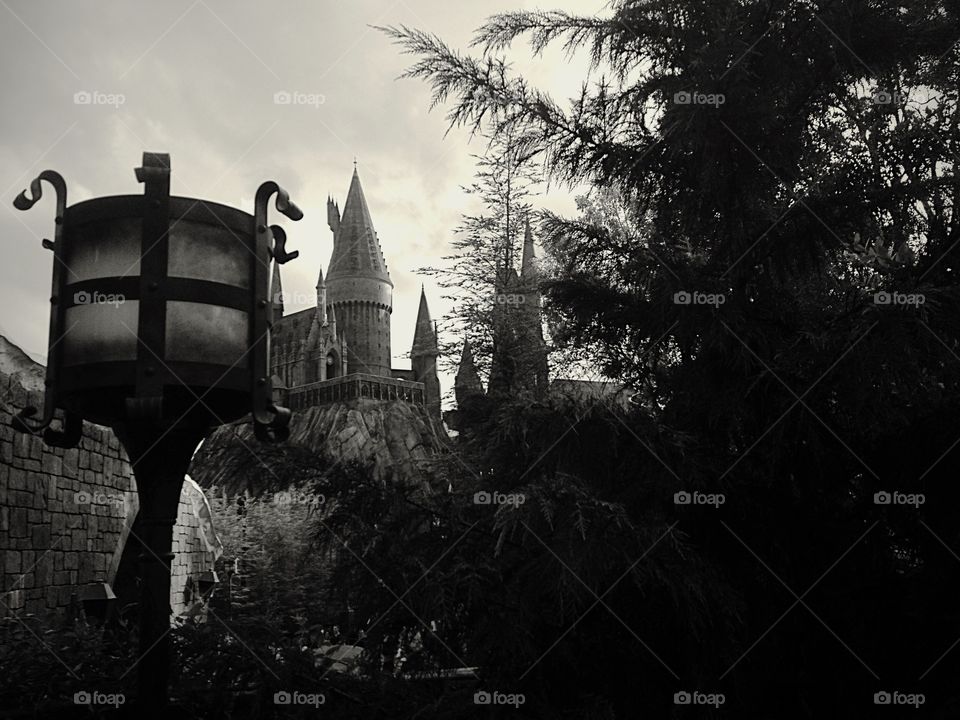 Hogwarts castle view