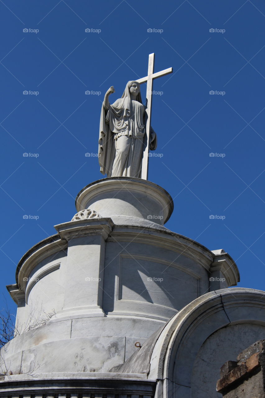 cemetery statue