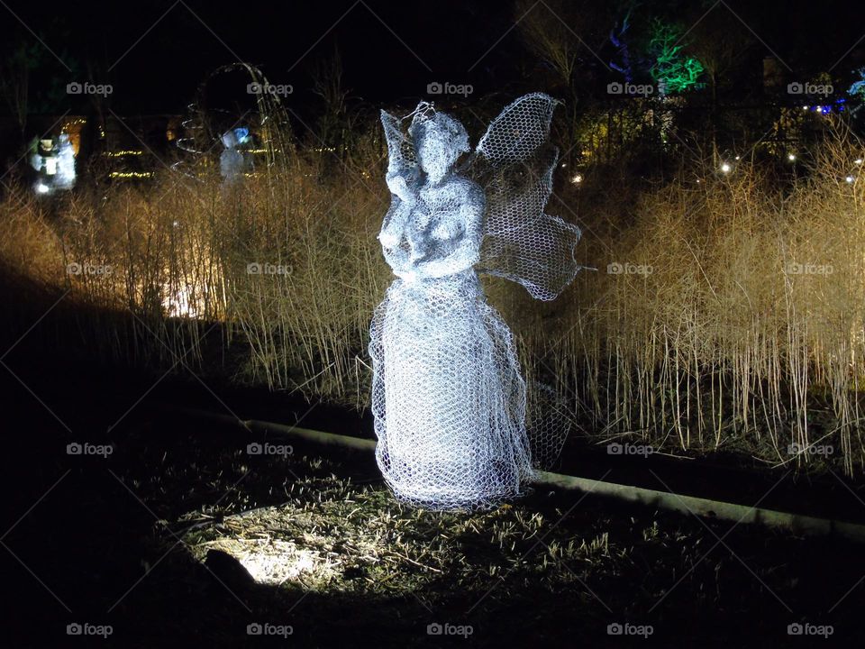 Ghost Fairy, wire sculpture, beautifully enlightened, magic