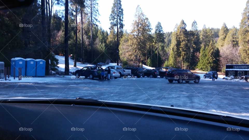 winter road trip Pit Stop