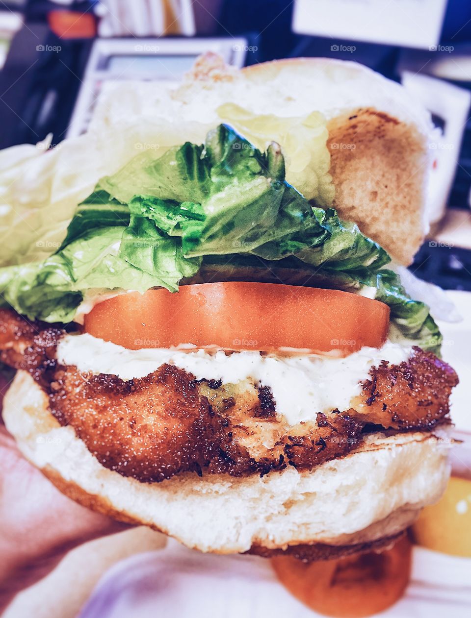 To satisfy the fat kid in all of us, crab cake sandwiches are essential. Before it was lunch, this crab was trying to keep Ariel away from the shore. 