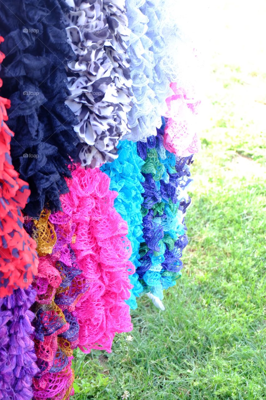 Colorful scarves