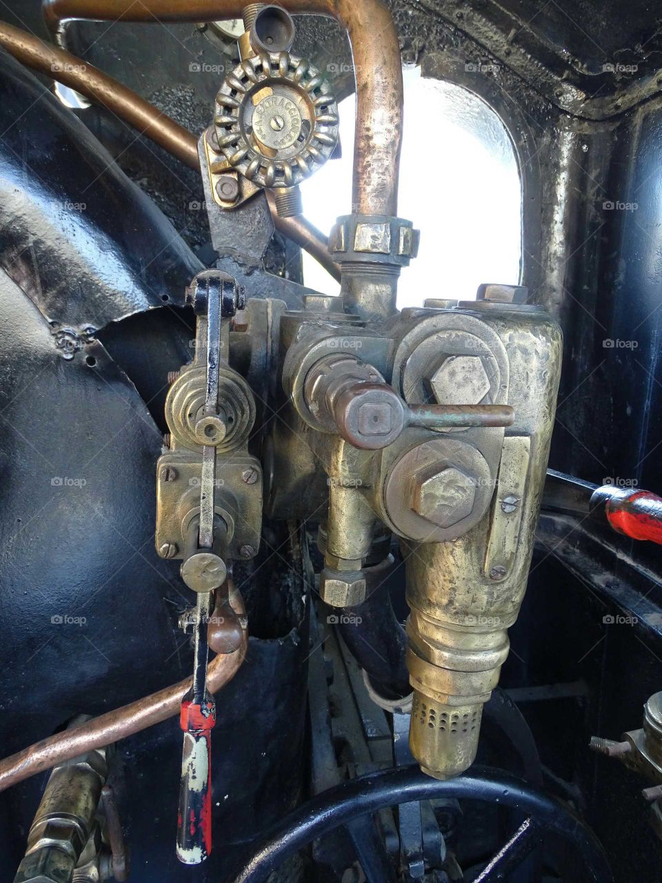 Controls of the locomotive