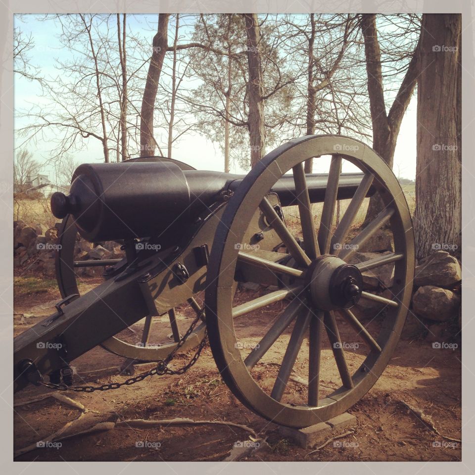 Civil War Canon at Gettysburg 