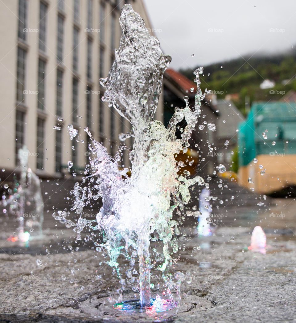 Tiny fountain in Bergen