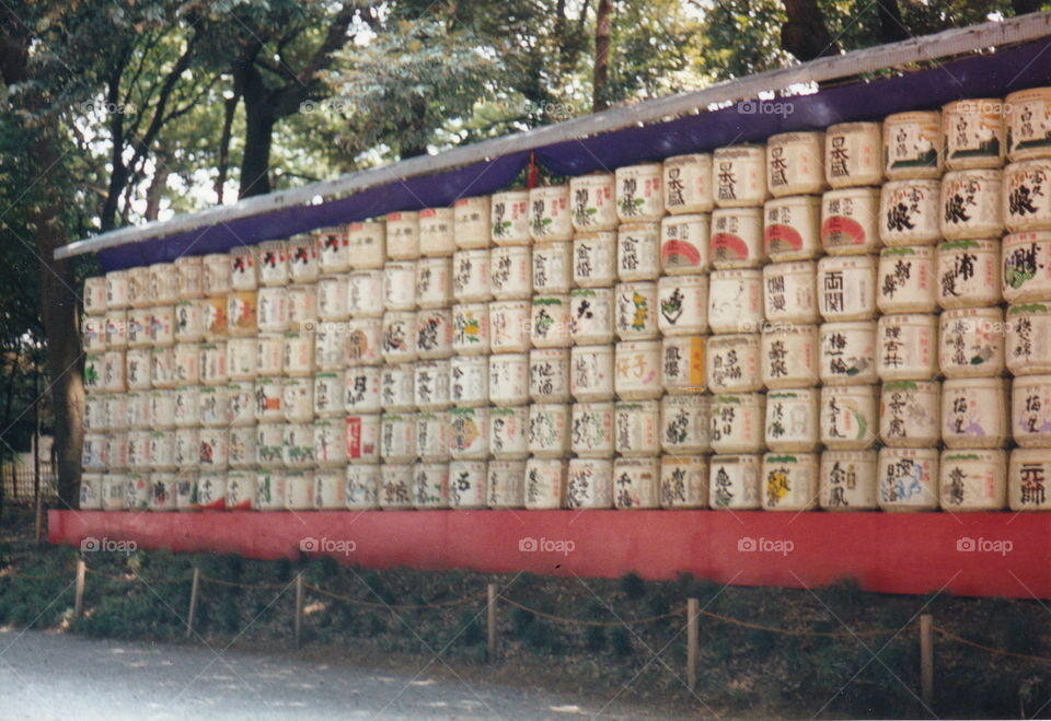 Saki barrels Japan