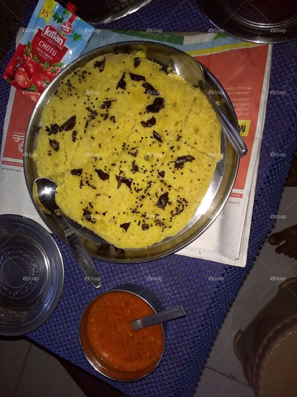 food khaman dhokla home made