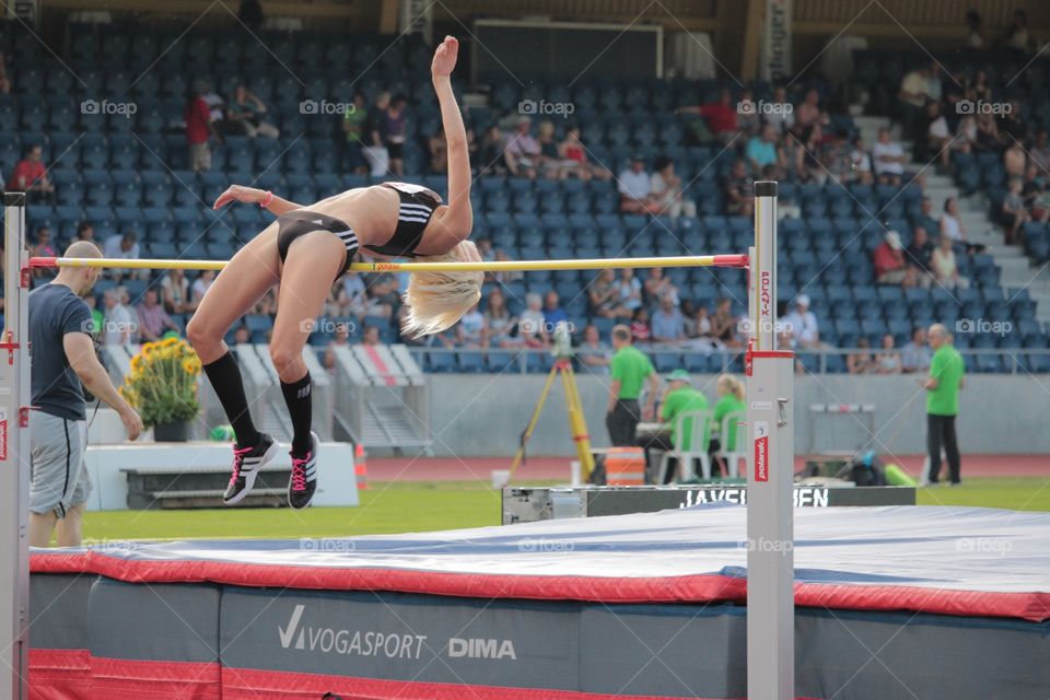 Lena Bryxi(GER). German High Jumper Lena Bryxi at Spitzen Leichtathletik Luzern 2015