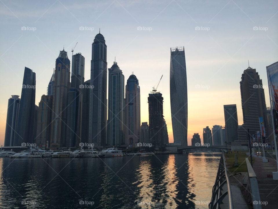Dubai's Marina. UAE 