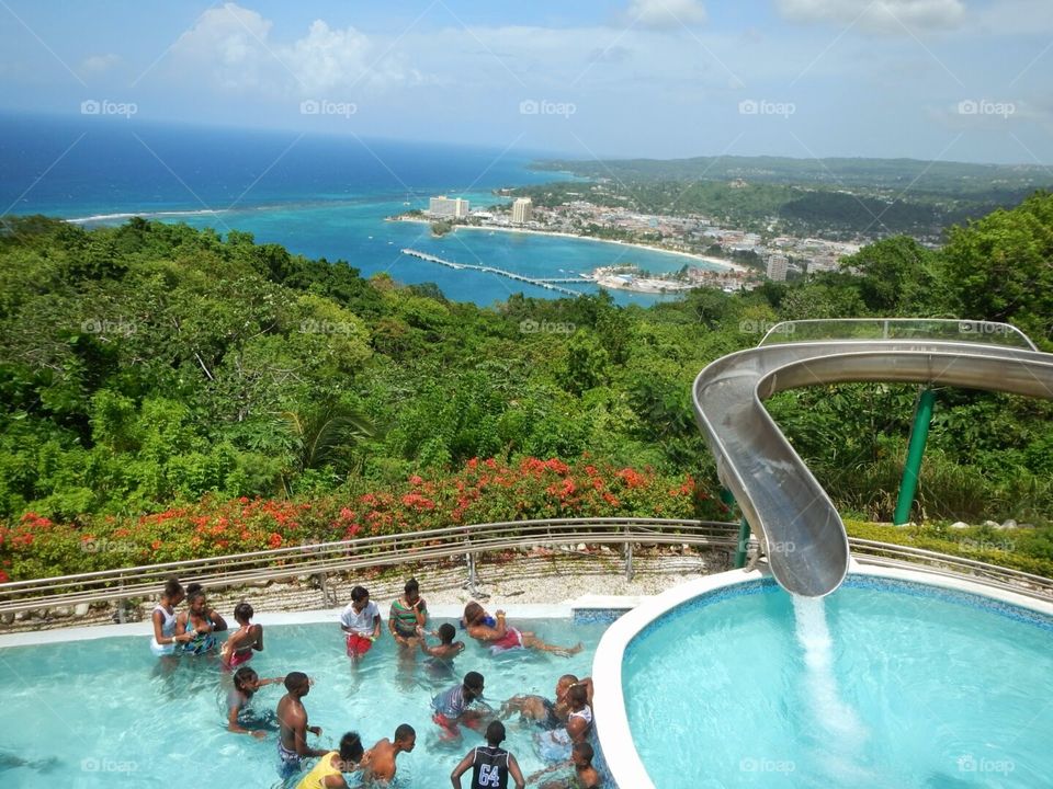 Mystic Mountain. the pool at Mystic Mountain in Jamaica