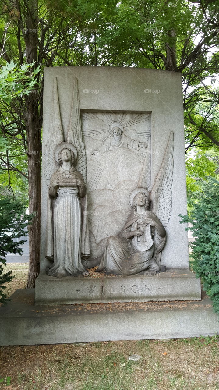 Angels in stone