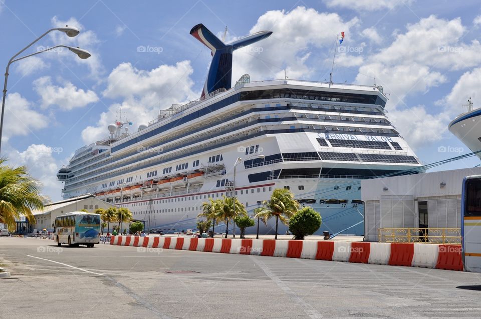 Cruise ship in the port 