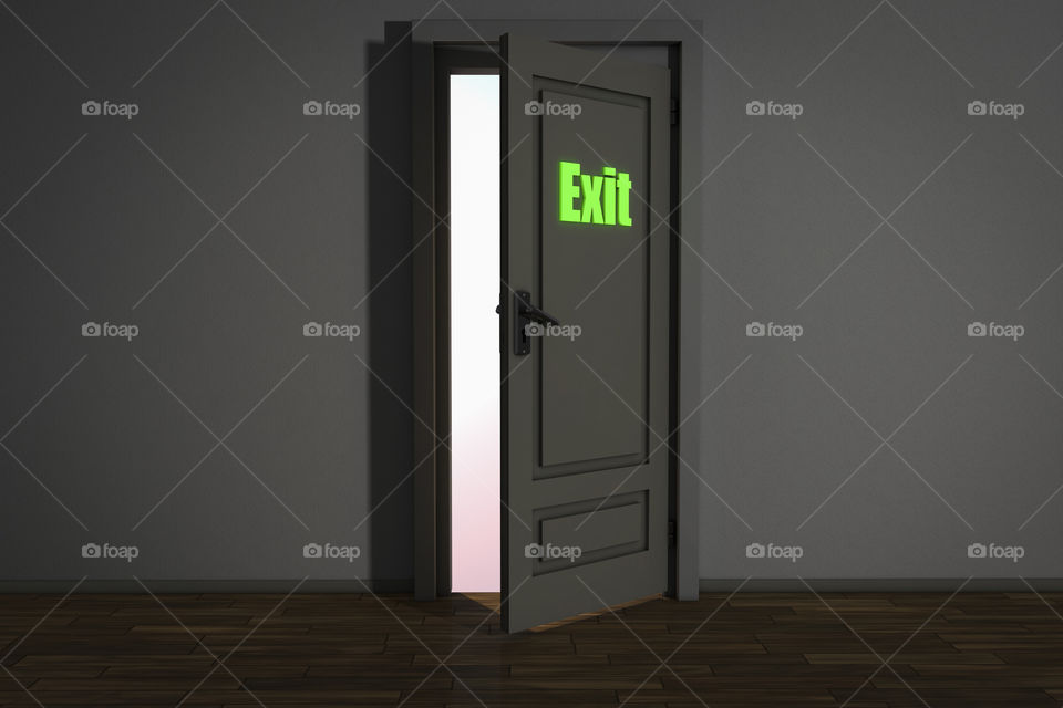 Exit door