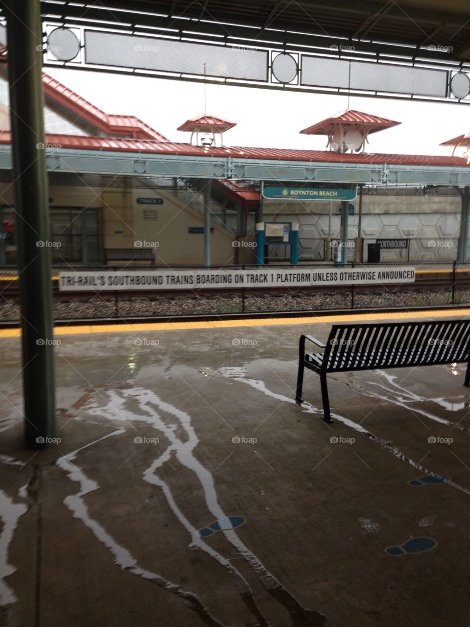 Tri rail on a soggy day 