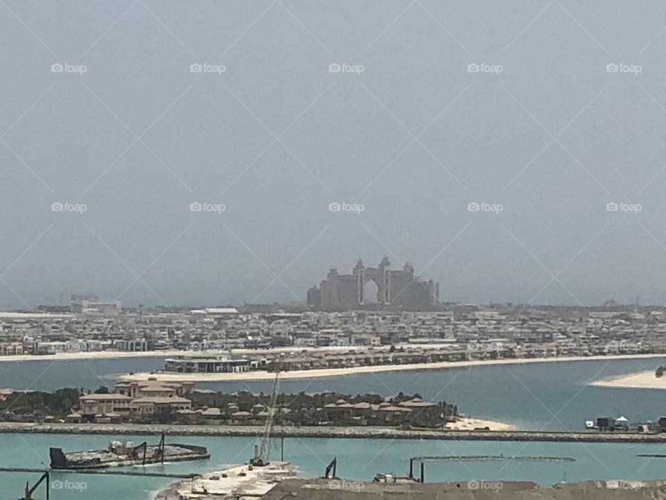 Atlantis Dubai in the distance