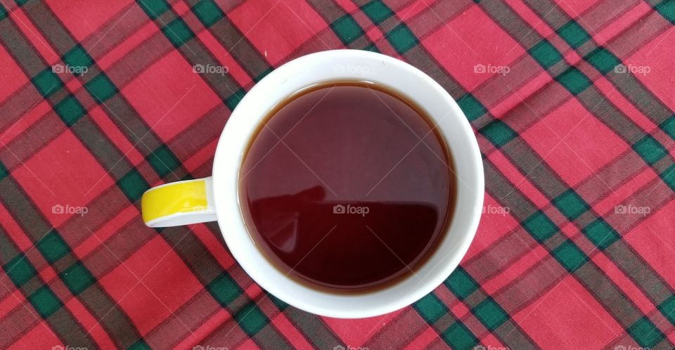 Tea on Plaid