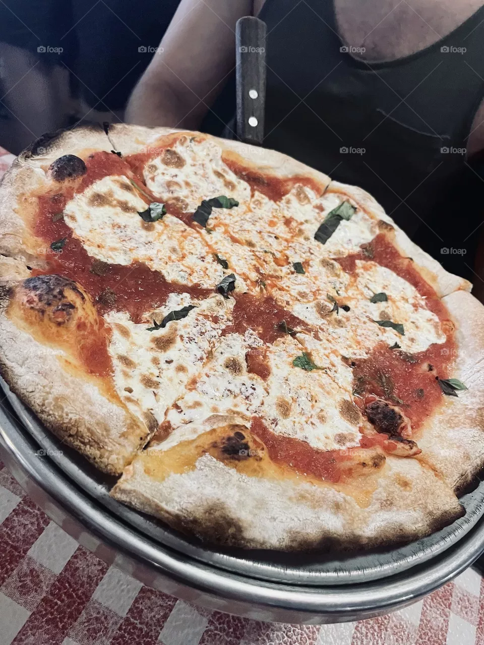 Margherita pizza @ Lombardi’s in Little Italy, NYC