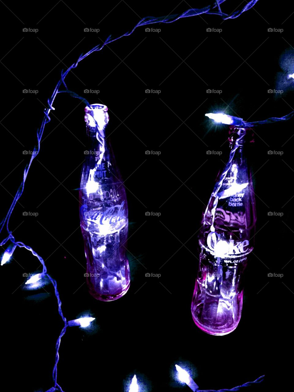 Electric purple coke a cola
