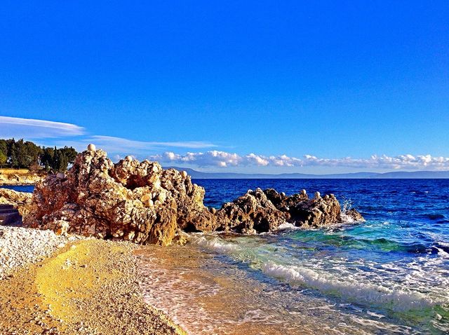 Rock on beach
