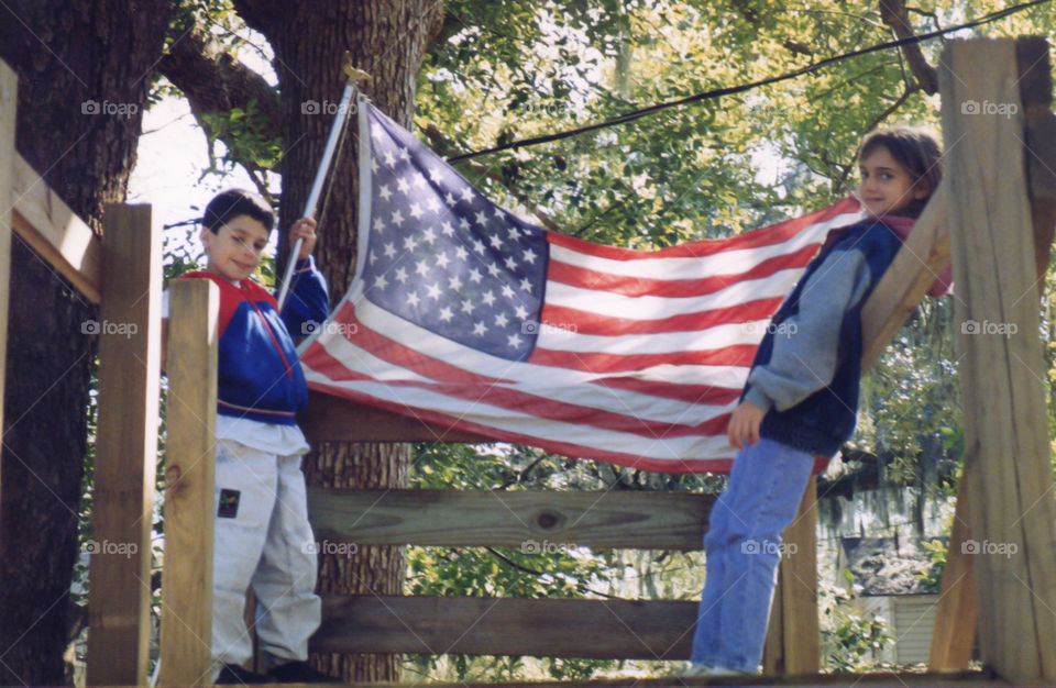 An American Flag. showing Our pride