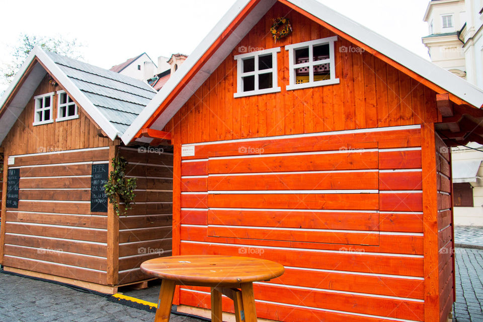 Closed Easter market booths