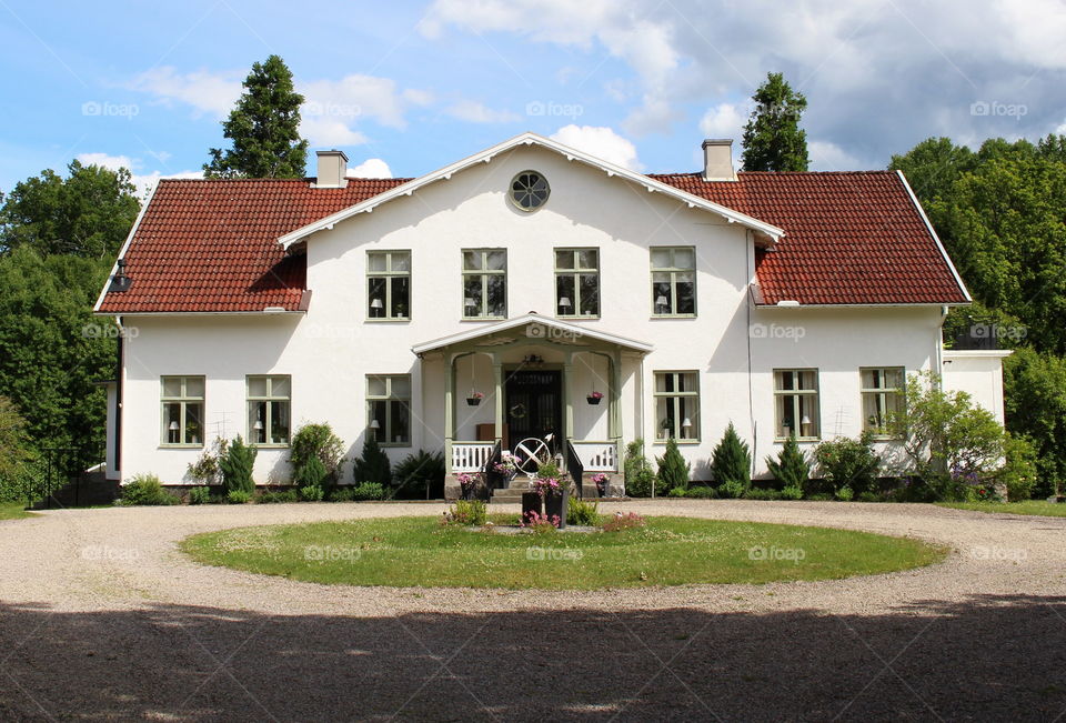 Whitehouse in Småland, Sweden.