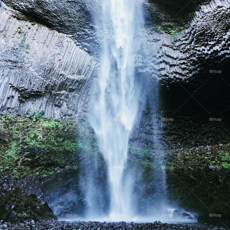 Stunning Latourell Falls in the pacific Northwest Oregon Gorge