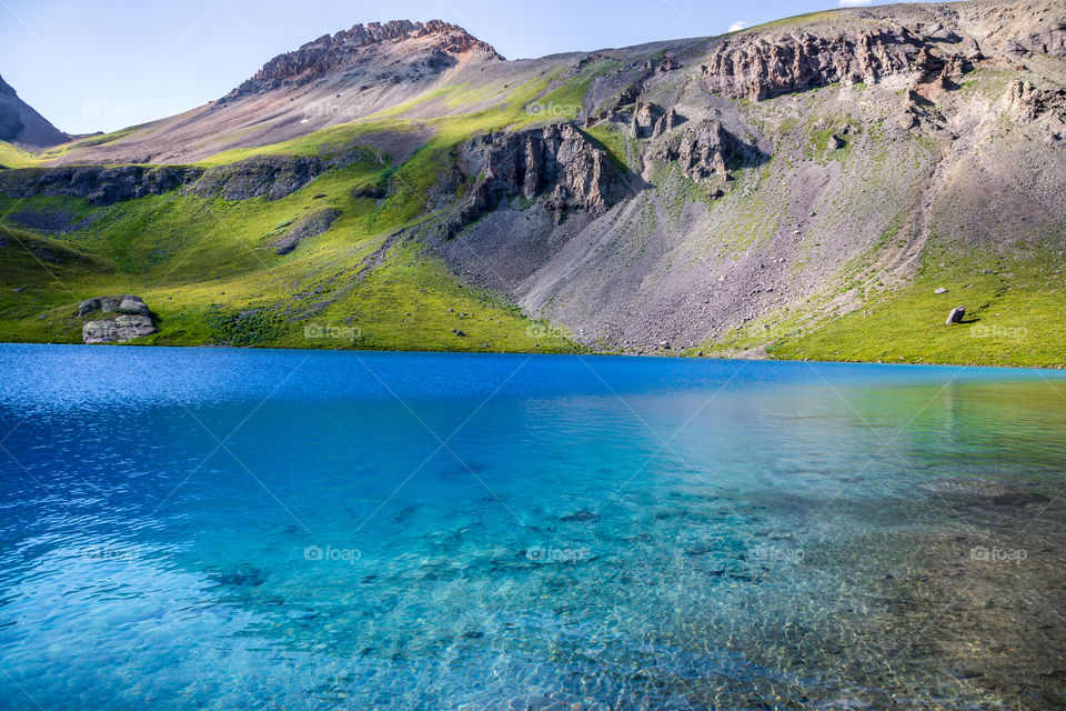 An alpine lake in Colorado