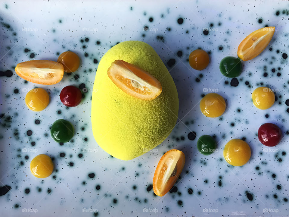 Yellow dessert 