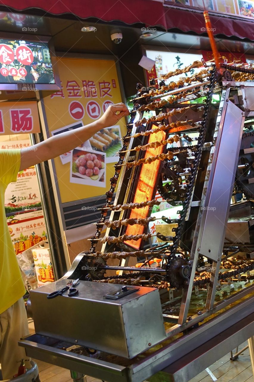 Delicious street food in China 