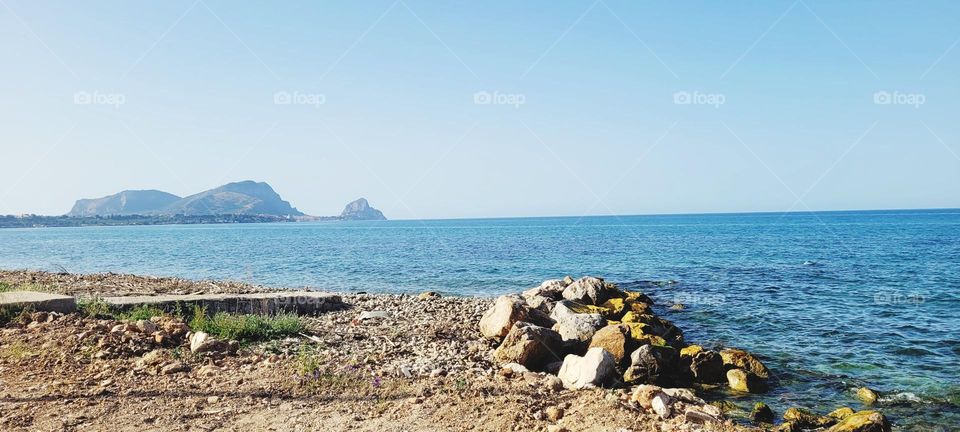 Beautiful Sicily sea