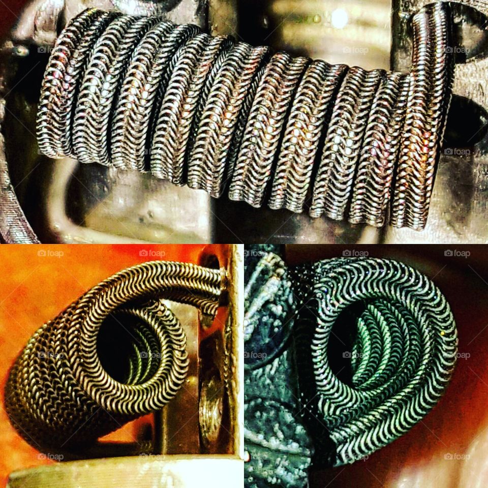 Squared Alien coil, a personal creation! two dimensional aliens was boring so I made it so all 4 sides are alien