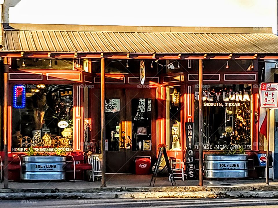 Antique Store,  store front