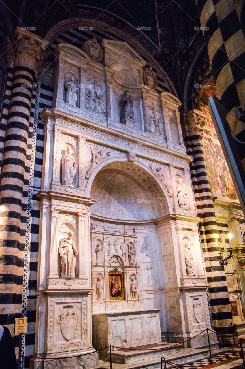 Altar Piccolomini. Altar Piccolomini, Catedral de Siena (Siena - Italy)