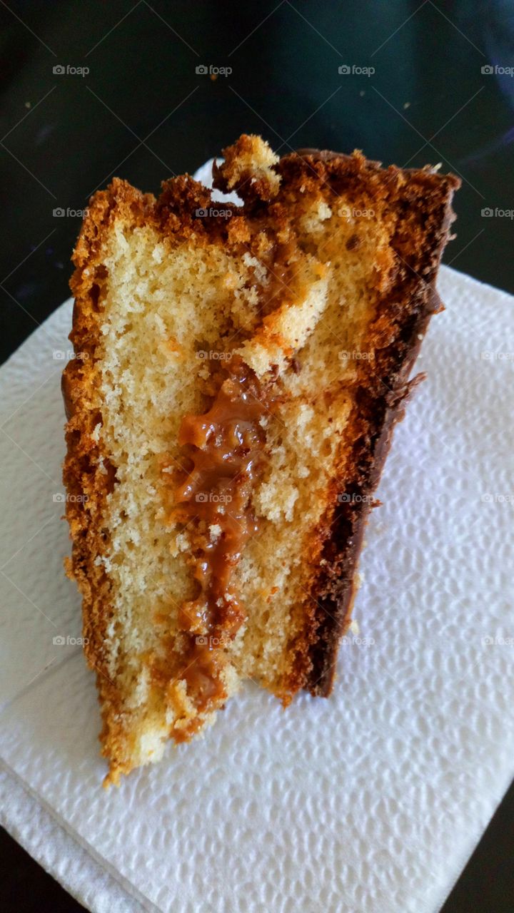 Torta con dulce de leche