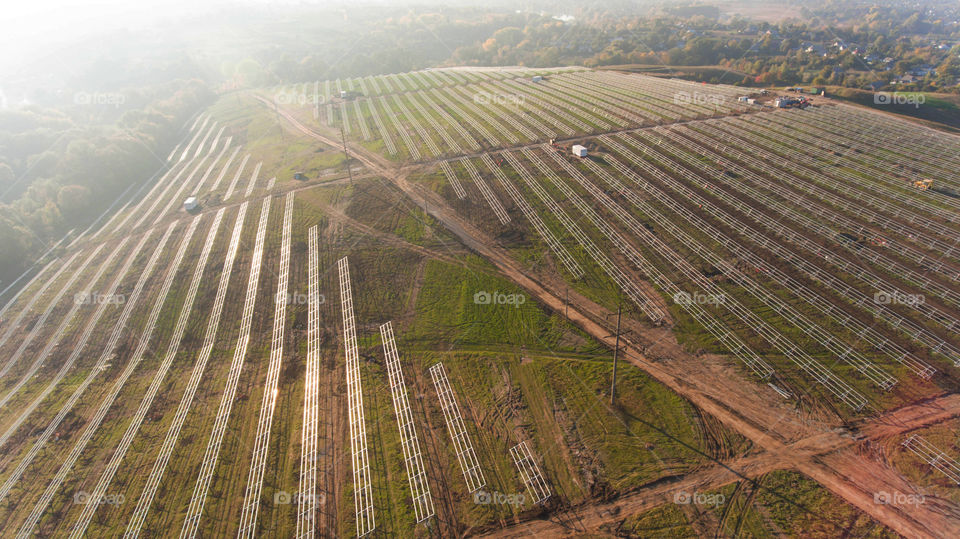 Building solar power station 