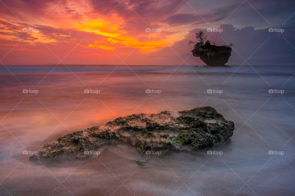 Sunrise on Madasari Beach, Pangandaran.