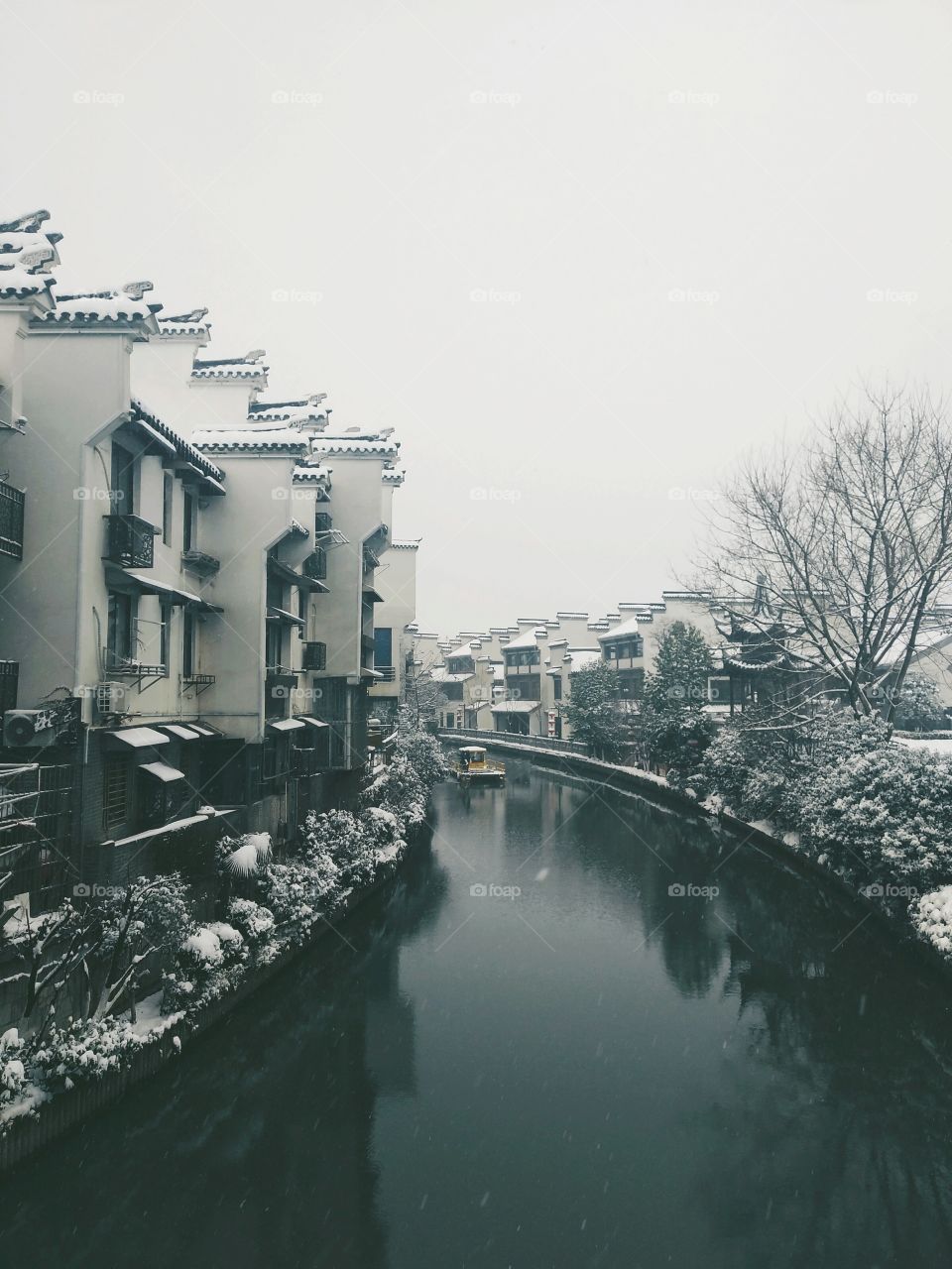 Water, No Person, River, City, Bridge