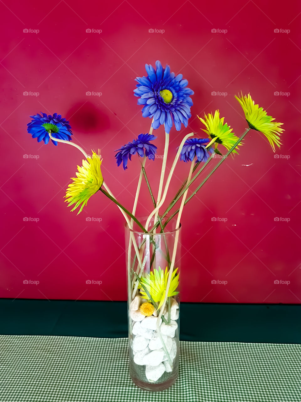 flower in vase on a table