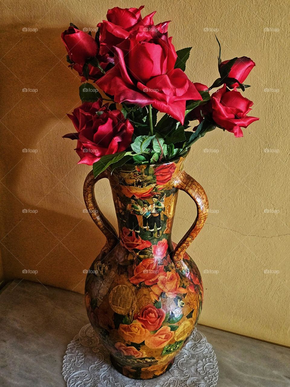 Roses in a vase