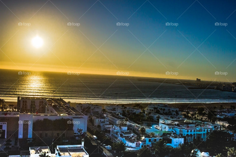 Sunset from Agadir/MOROCCO
