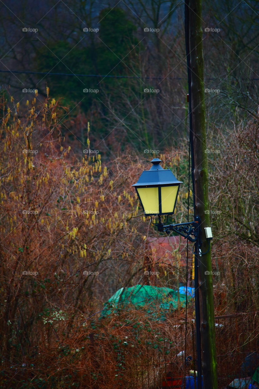 Wood lantern