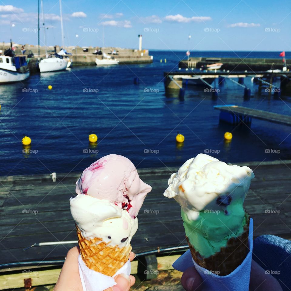 Ice cream in the harbour