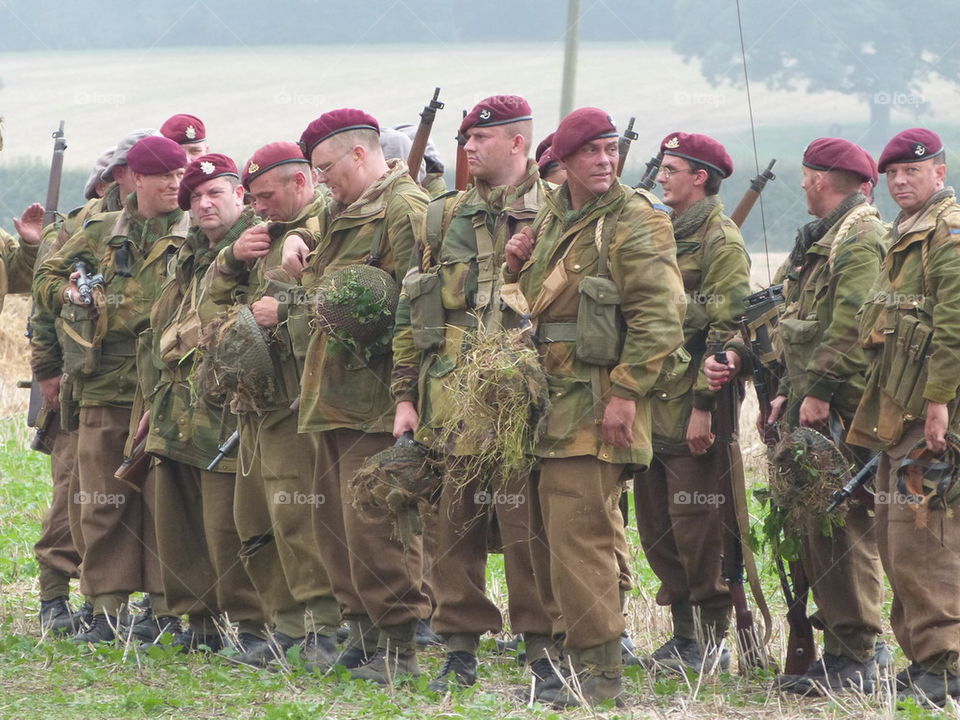 world war 2 reenactment British army soldiers