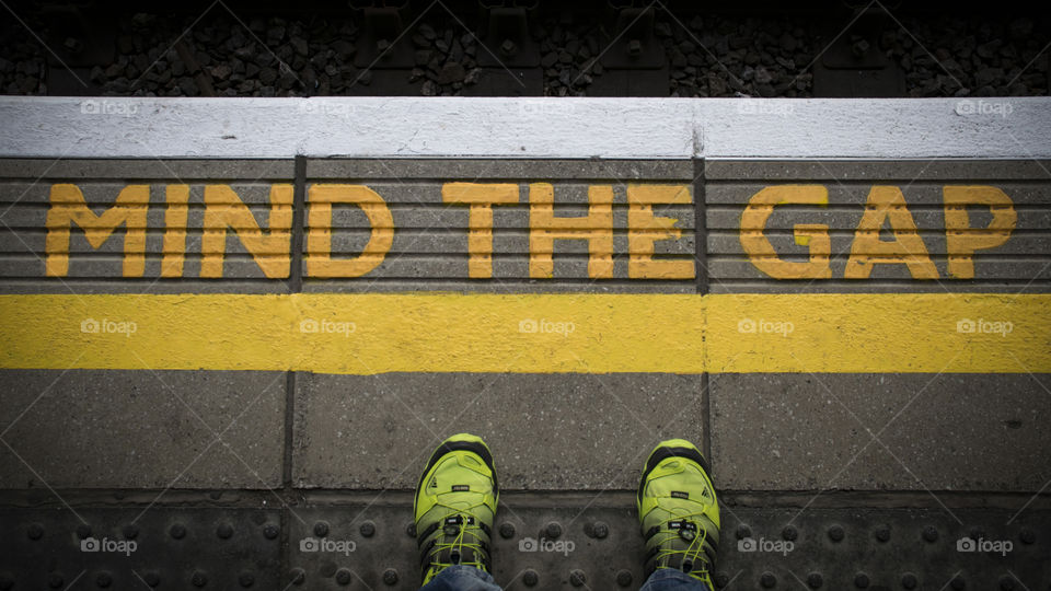 mind the gap between the train and the platform